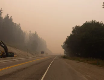 Incendio forestal en Canadá