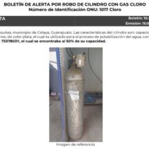 PONEN ALERTA EN MÉXICO POR ROBO DE TANQUE CON CONTENIDO TÓXICO