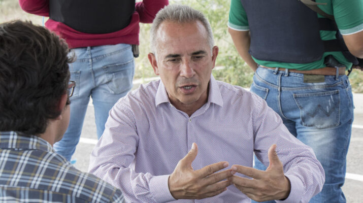 Freddy Bernal habla con la prensa en Ureña, estado de Táchira, Venezuela, el 12 de febrero de 2019 Elyxandro Cegarra ZUMA Wire Alamy Live News Legion-Media