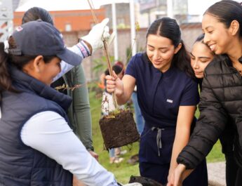 JORNADA DE REFORESTACIÓN EN UNILOMAS ENCABEZADA POR LUPITA CUAUTLE