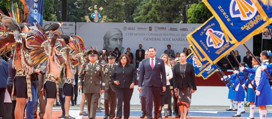 Puebla honra a José Ma. Morelos y Pavón, forjador de una Nación con justicia y libertad